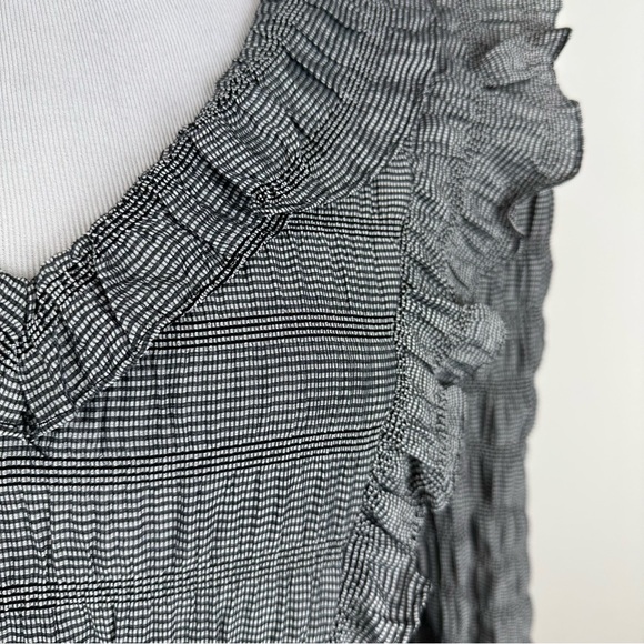 Moon River Ruffle Gingham Babydoll Mini Dress Coquette Fashion Size Small - Picture 5 of 10